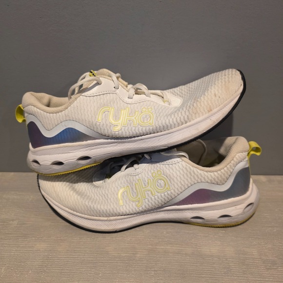 Ryka Shoes - Ryka Shoes Womens Size US 8.5M White Mesh Accelerate Walking Sneaker Lace Up